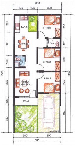 Pengembangan rumah tipe 36 alternatif 4