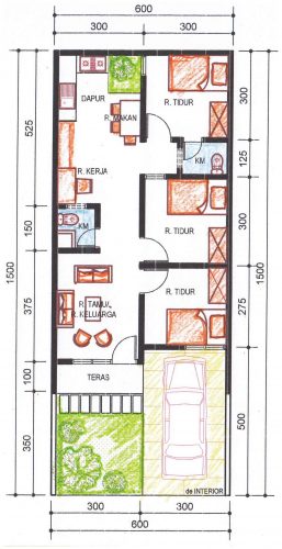 Pengembangan rumah type 36 alternatif 5